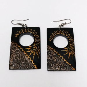 cercei din lemn cercei