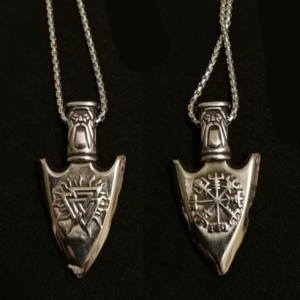 Colier din Oțel Inoxidabil cu Săgeată Vikingă
