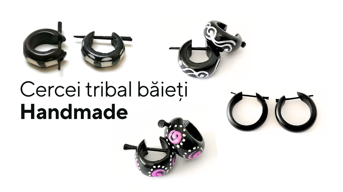 Cercei tribal băieți