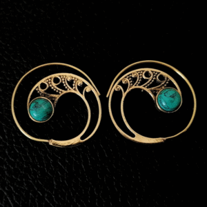 Cercei-tribal-metal-nickelat-auriu-piatra-CT-MN-AP-001