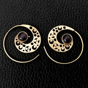 Cercei-tribal-metal-nickelat-auriu-piatra-CT-MN-AP-005