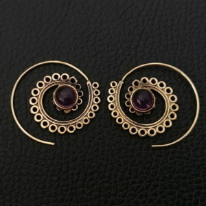 Cercei-tribal-metal-nickelat-auriu-piatra-CT-MN-AP-007