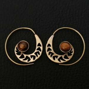 Cercei-tribal-metal-nickelat-auriu-piatra-CT-MN-AP-008